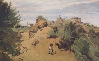 Jean Baptiste Camille  Corot Le chevrier de Genzano (mk11) France oil painting art